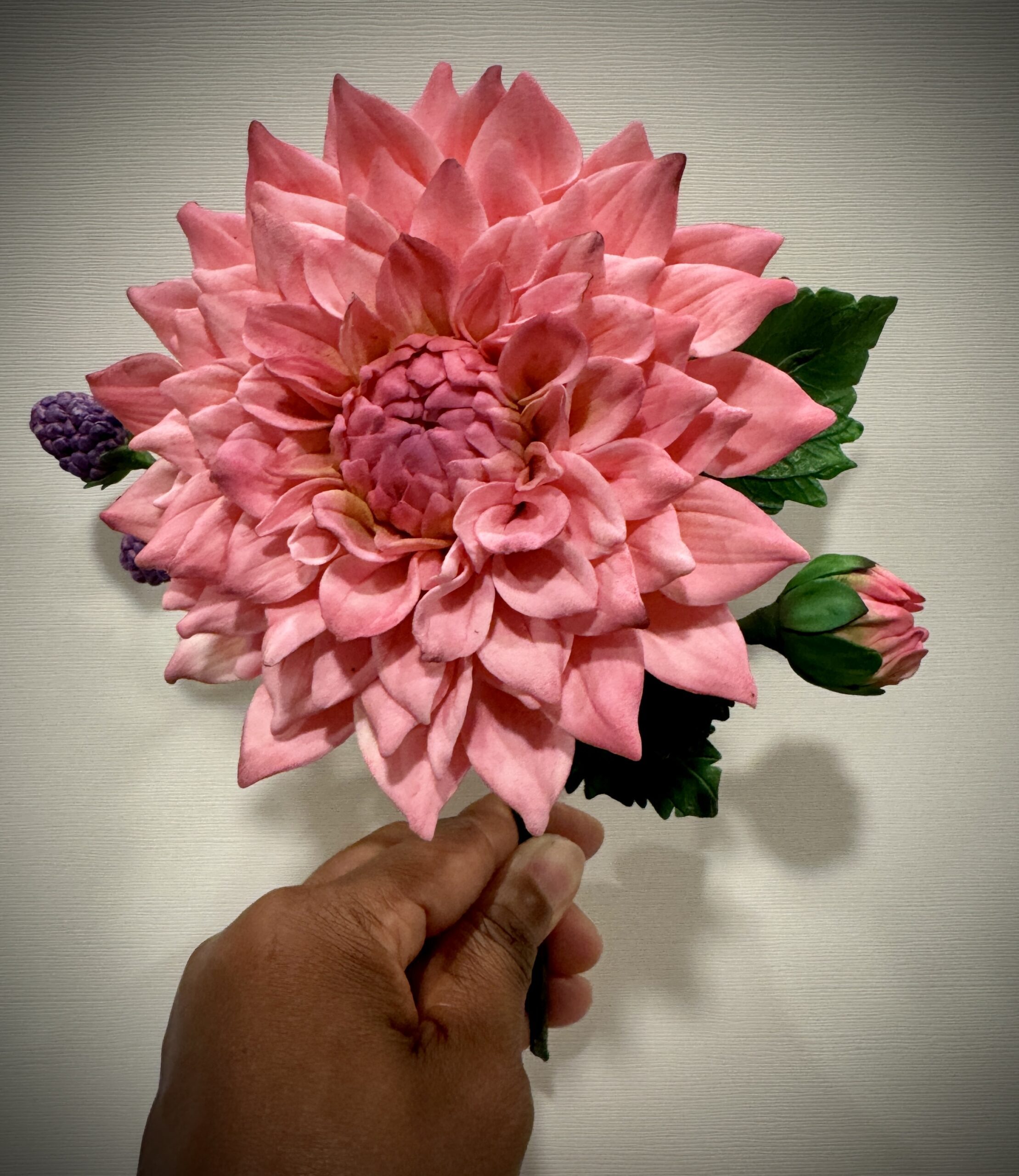 Sugar Dahlia: Worton Blue Streak by Mimi The Cake Architect