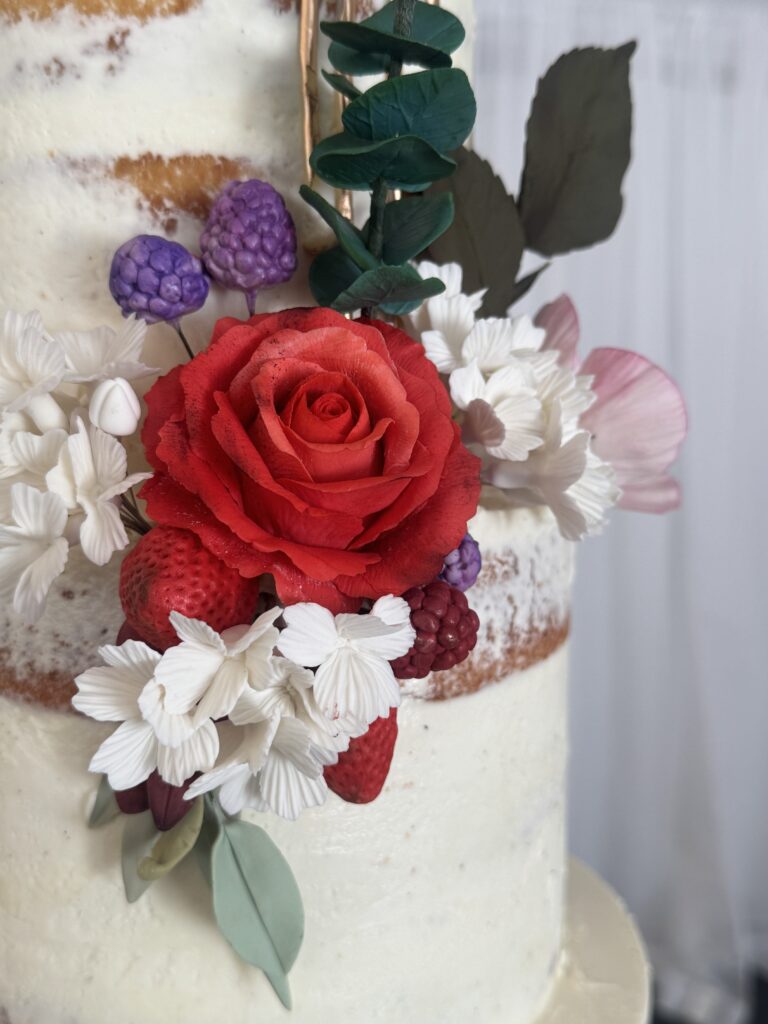 Naked Wedding Cake by Mimi The Cake Architect